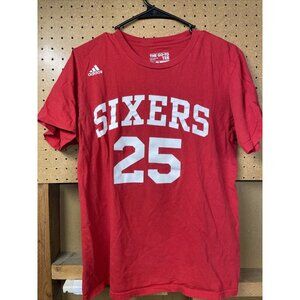Ben Simmons #25 Philadelphia 76ers Sixers NBA Mens Adidas T-shirt Size M
